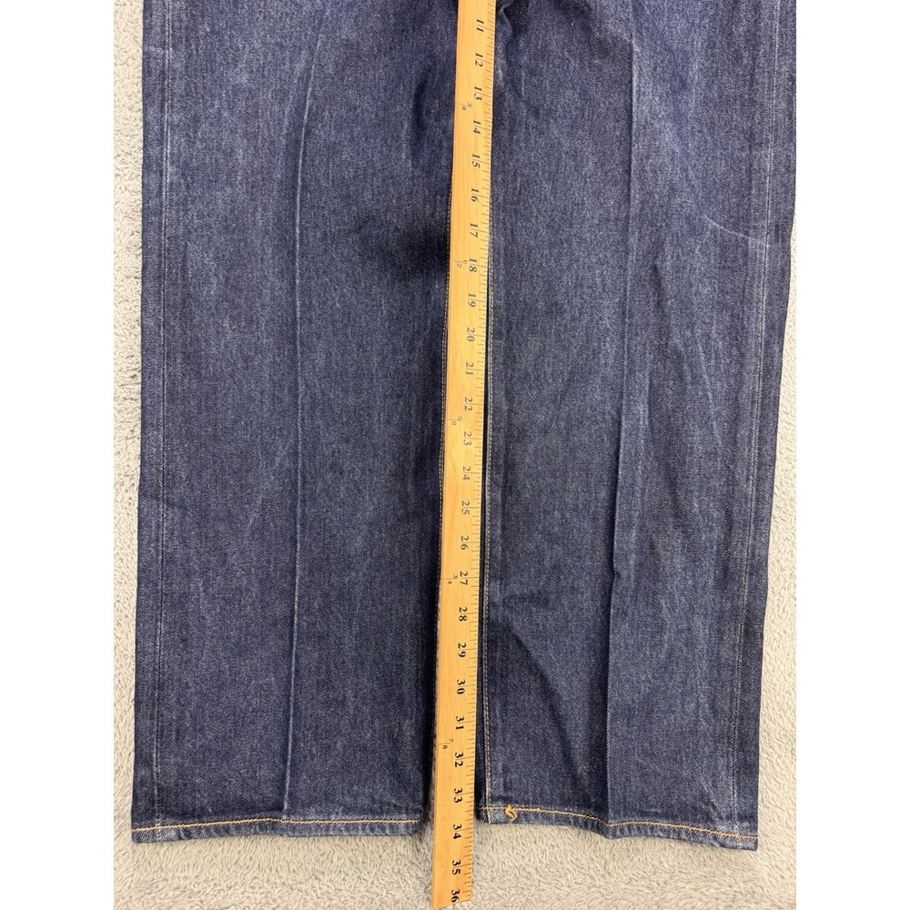 Levi's 501 Jeans Men 40(38)x34 Blue Pressed Original Straight Fit Dark Denim* - Picture 4 of 9